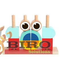 Set de blocuri din lemn pentru joc